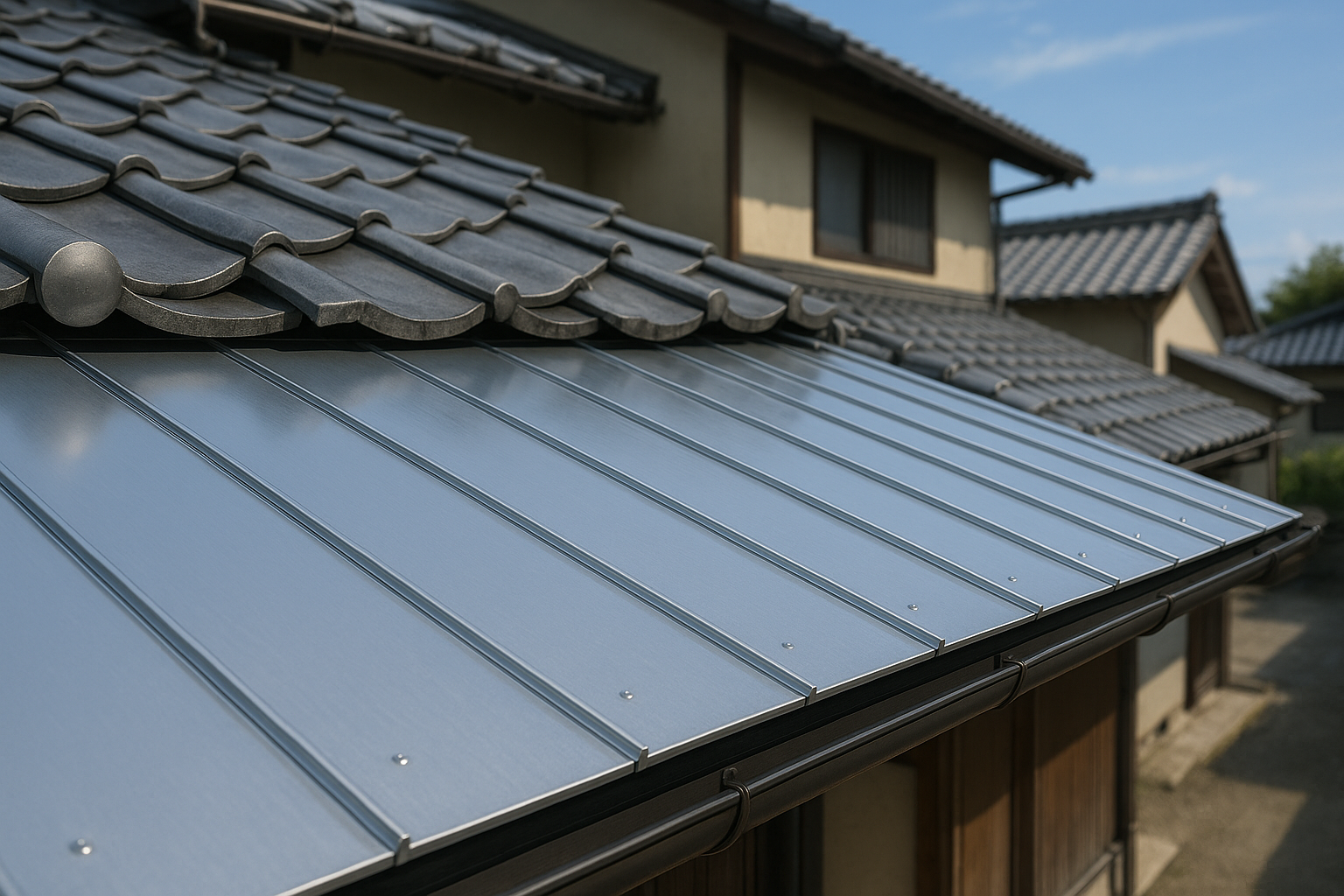 施工事例3 軒先カバー工法 ガルバリウム板金
